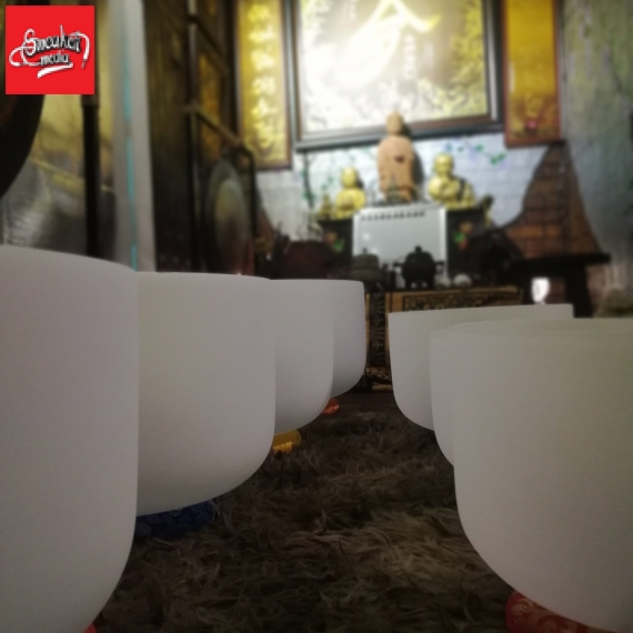 Bộ chuông xoay pha lê Tây Tạng