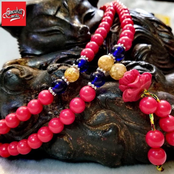Chuỗi chu sa niệm phật 108 hạt