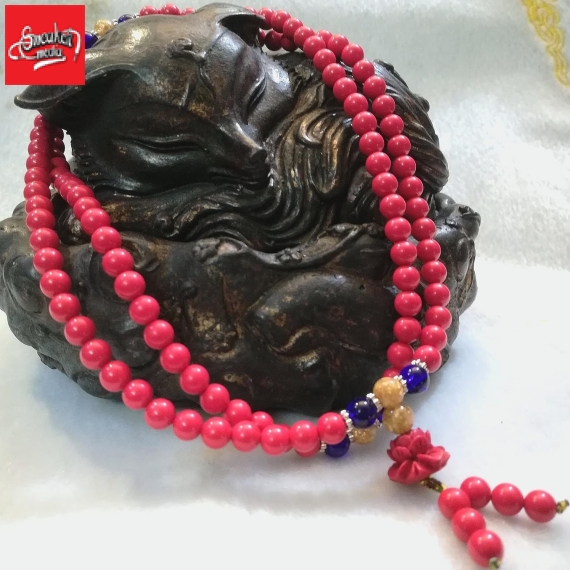 Chuỗi chu sa niệm phật 108 hạt