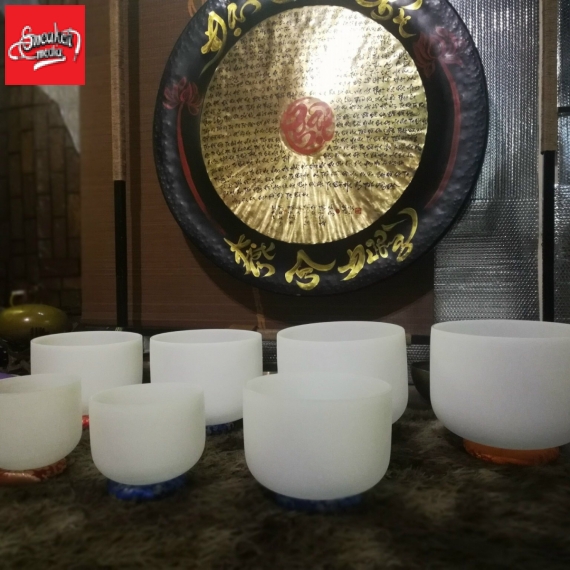 Bộ chuông xoay pha lê Tây Tạng